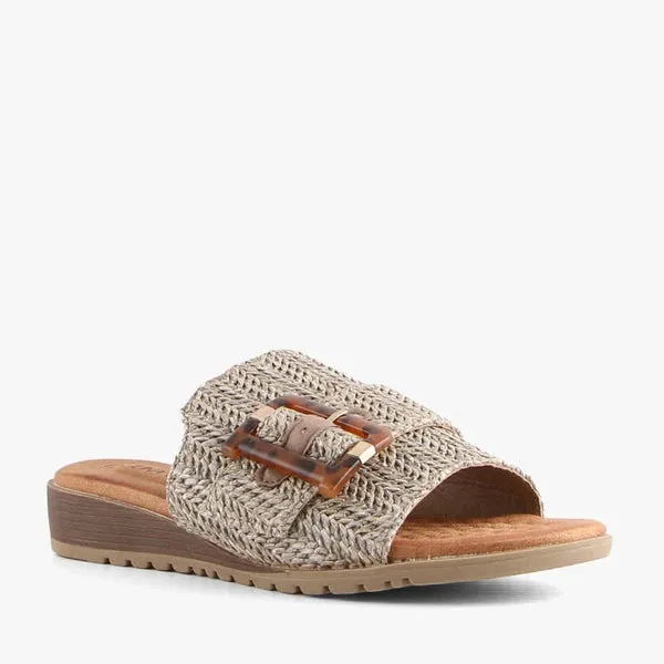 Mivari Raffia Slide