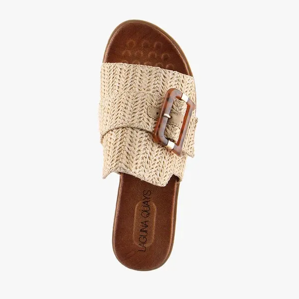Mivari Raffia Slide