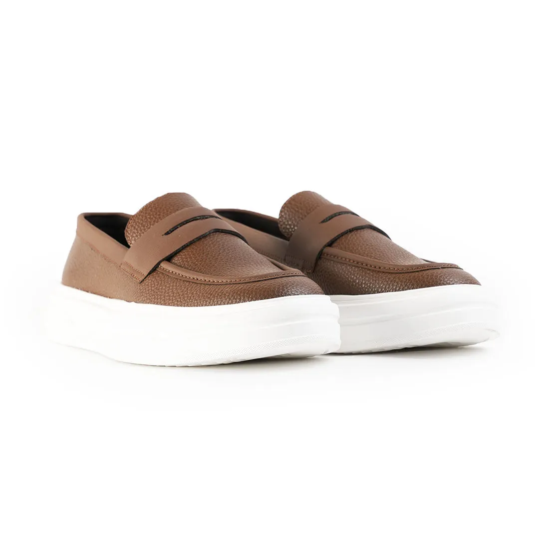 Monkstory Chunky Luxe Slip-On Sneakers - Tabac Brown