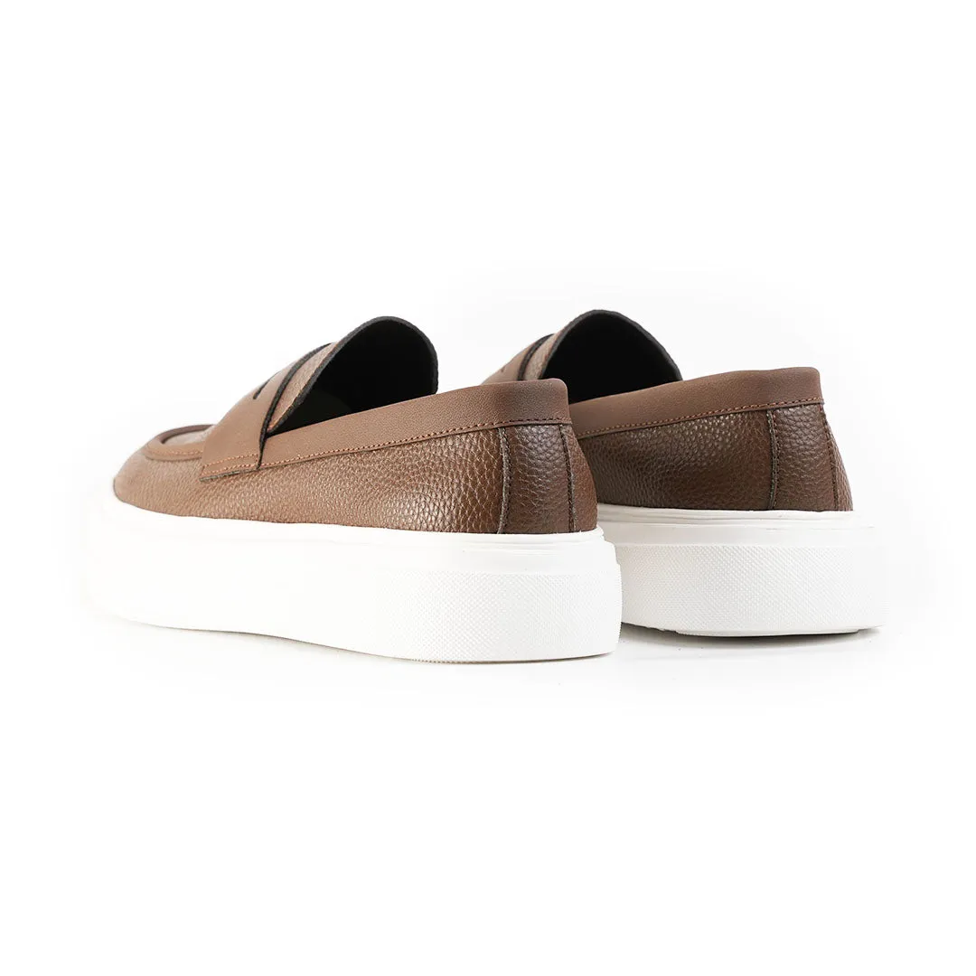 Monkstory Chunky Luxe Slip-On Sneakers - Tabac Brown