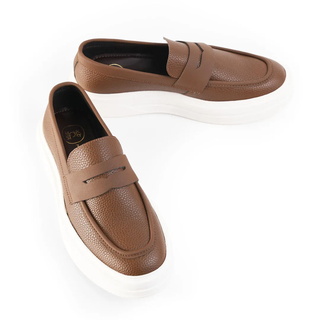 Monkstory Chunky Luxe Slip-On Sneakers - Tabac Brown