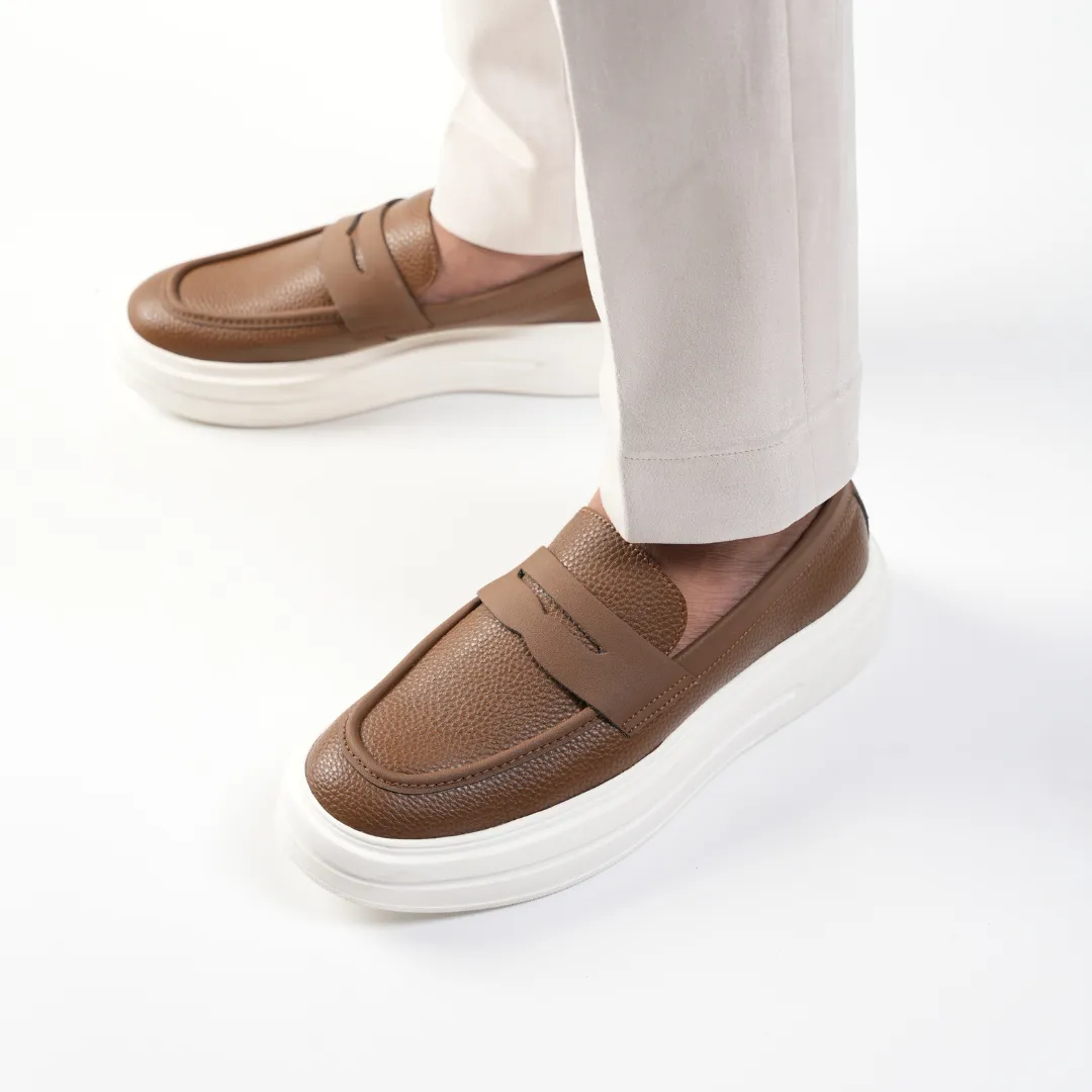 Monkstory Chunky Luxe Slip-On Sneakers - Tabac Brown