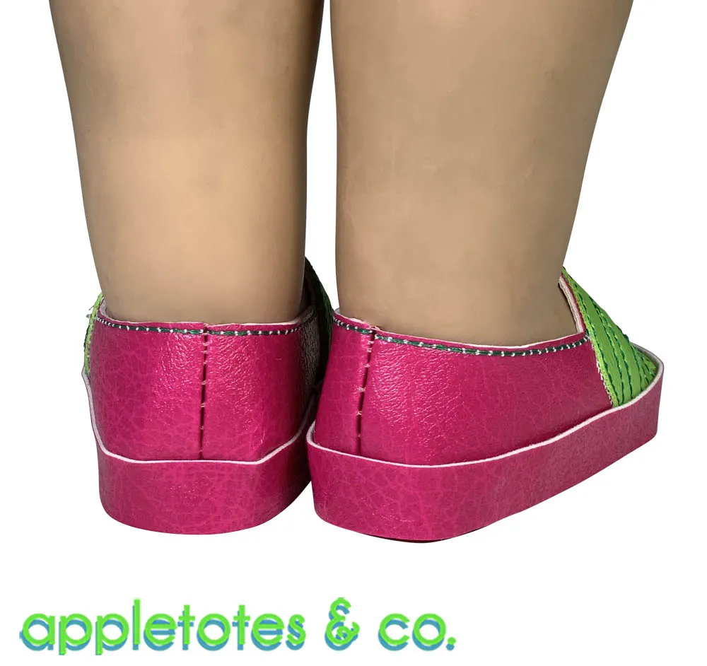 Monstera Flats ITH Embroidery Patterns for 18 Inch Dolls