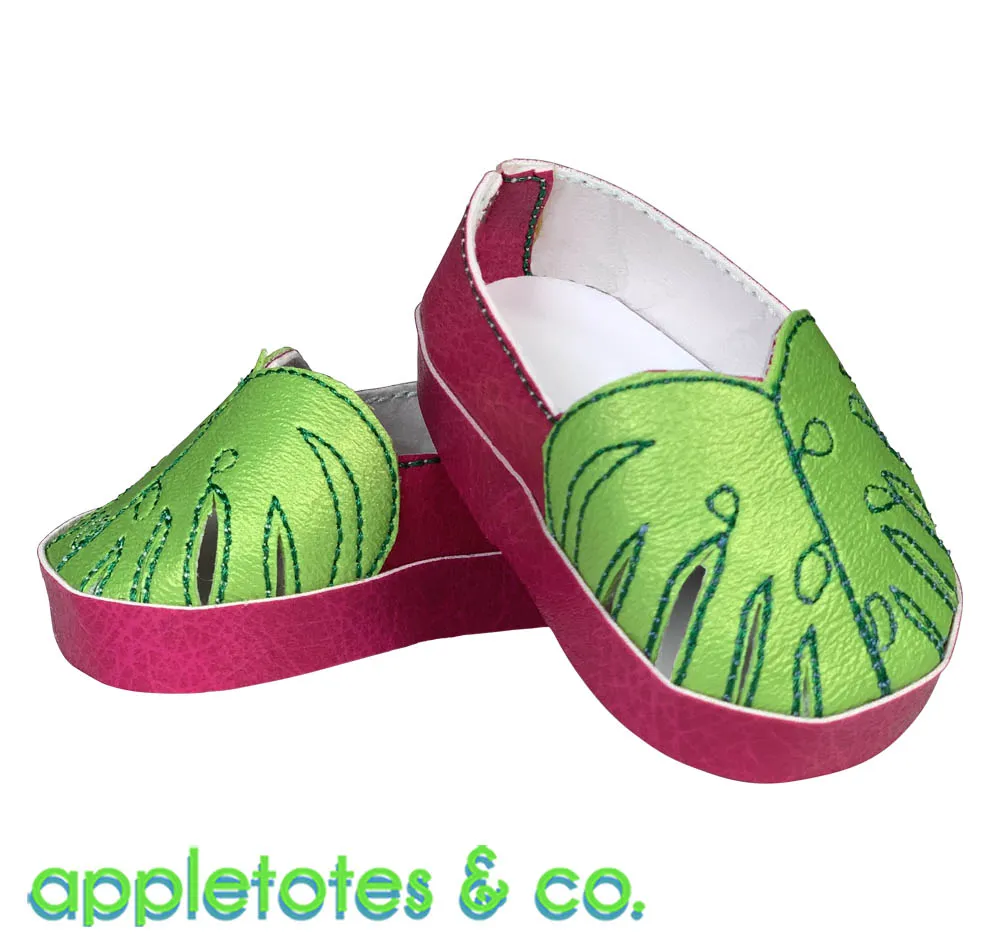 Monstera Flats ITH Embroidery Patterns for 18 Inch Dolls