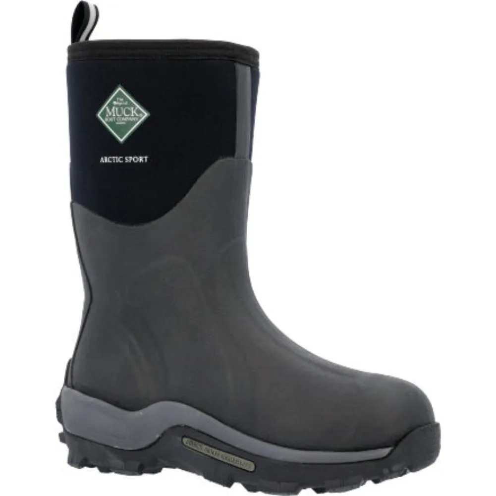 Muck Arctic Grip Men’s Sport Mid Boots Asm000a In Black
