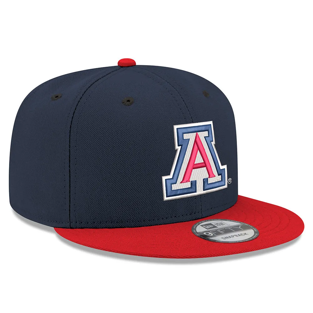NCAA Arizona Wildcats New Era Two-Tone Primary Logo 9FIFTY Snapback Hat