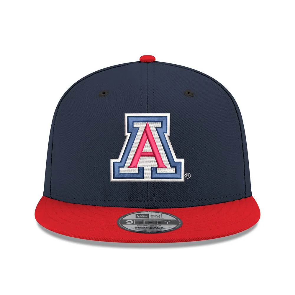 NCAA Arizona Wildcats New Era Two-Tone Primary Logo 9FIFTY Snapback Hat