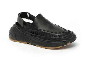 NIB $950 Bottega Veneta Mens Leather Black Sneakers Sandals 13 US (46 Eu) 578304
