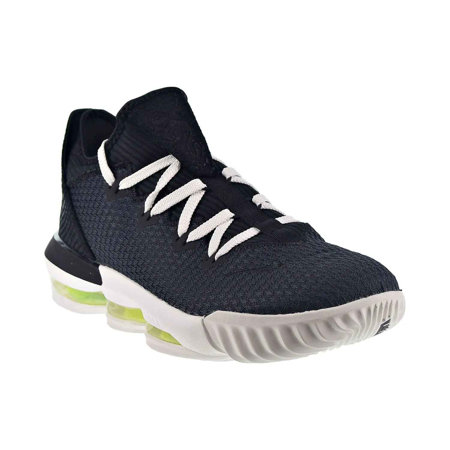 Nike LeBron 16 Low CP Men's Shoes Black-Summit White-Volt Glow