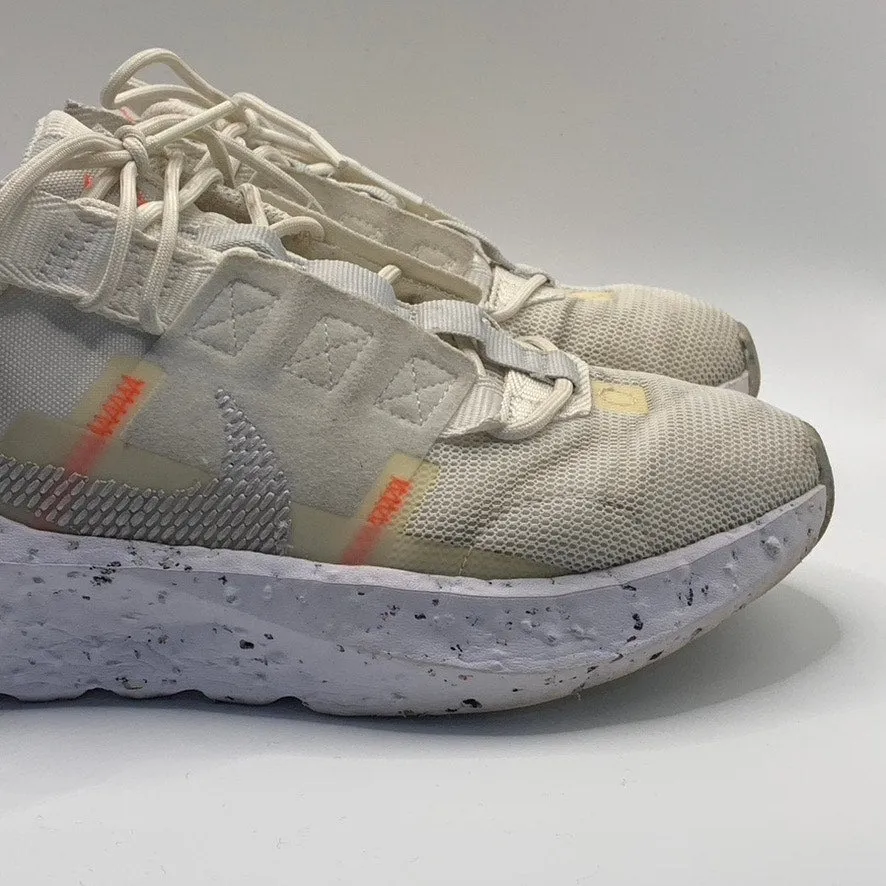 NIKE Women’s White Crater Impact Lace-Up Lightweight Running Sneakers SZ 7.5