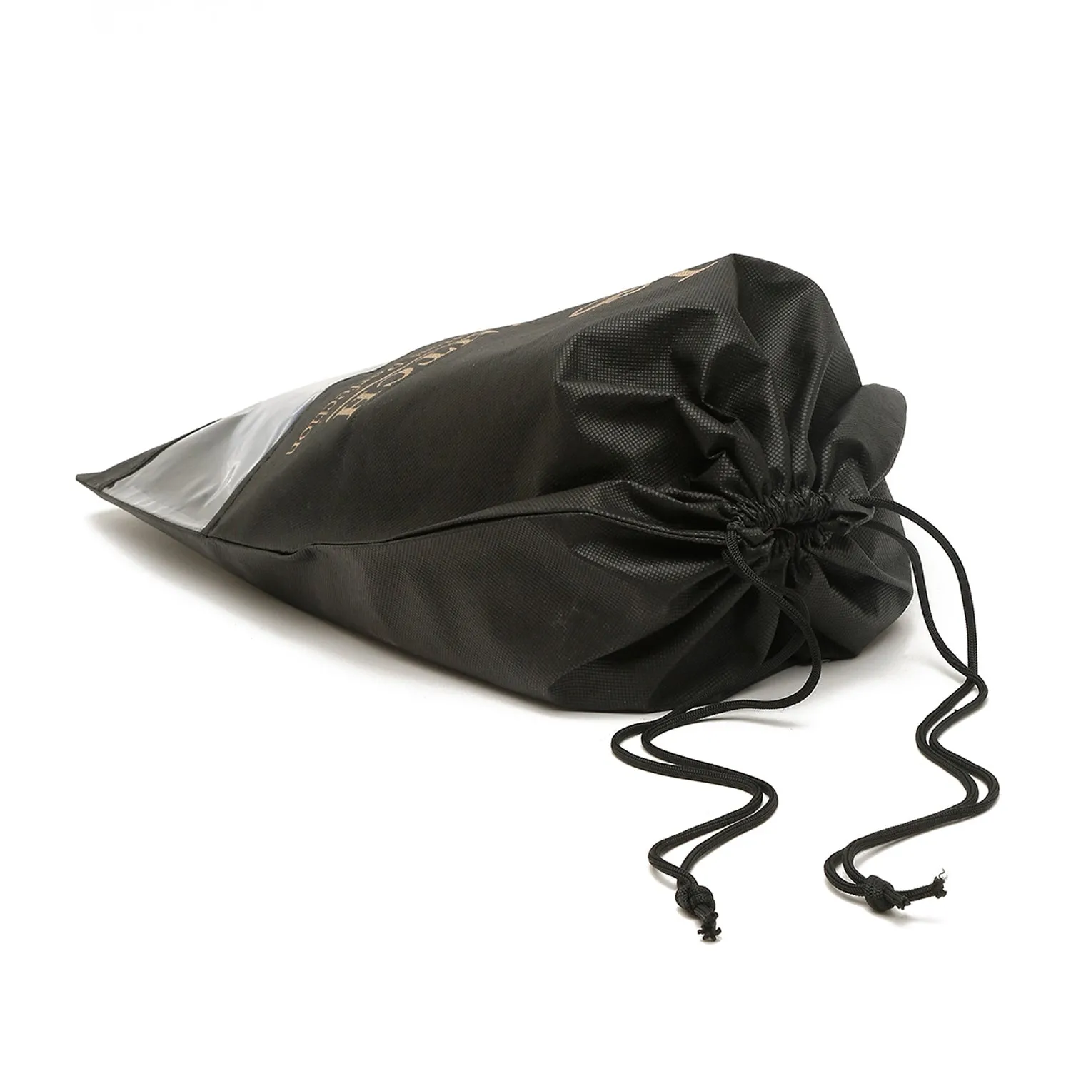 Non Woven Shoe Bag Pack Of  24 Black See-Thru Beige Plain