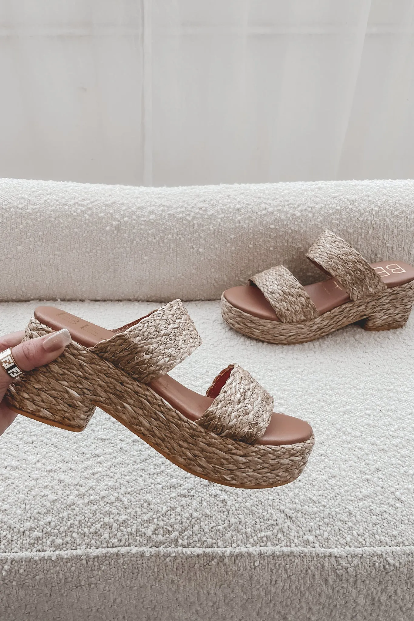 Ocean On My Mind Platform Sandals