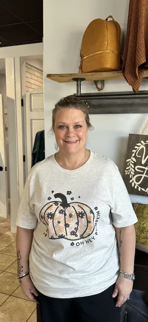 Oh Hey Pumpkin Plus Cream Graphic