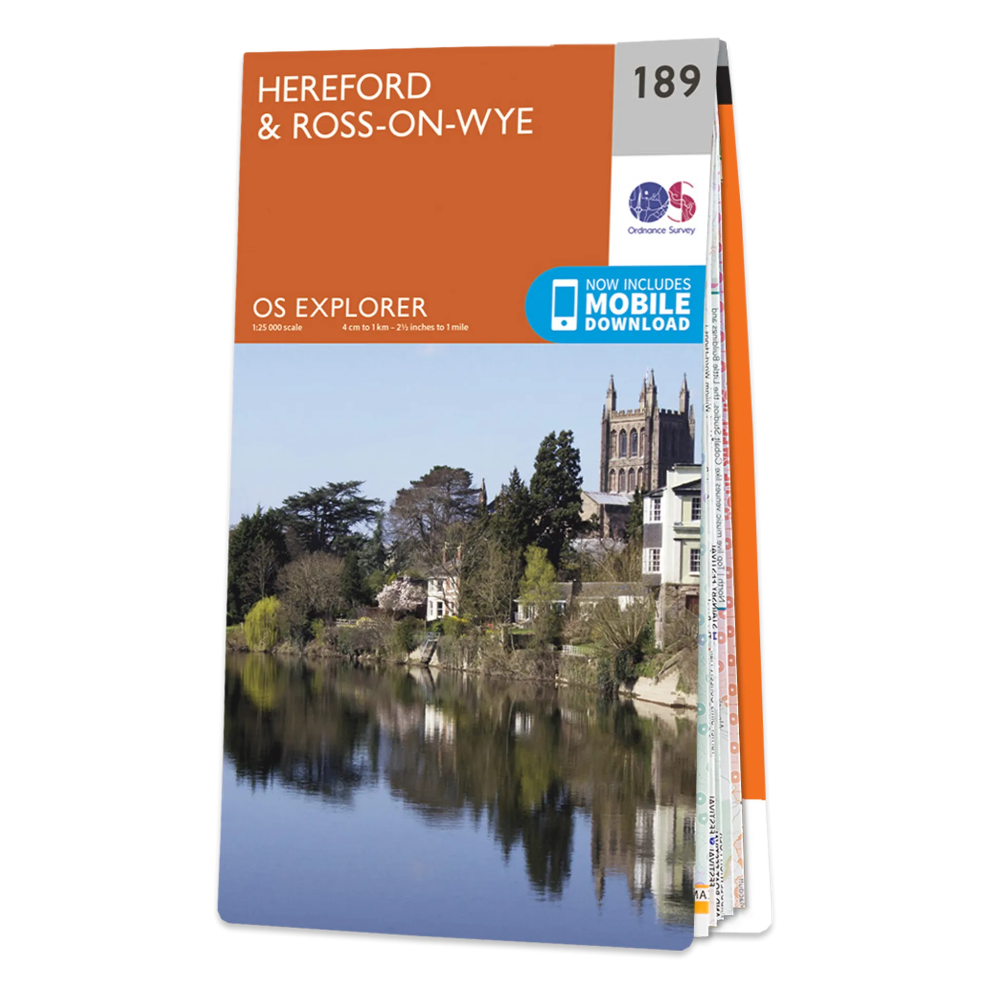 Ordnance Survey Explorer 189 Map Hereford & Ross-on-Wye