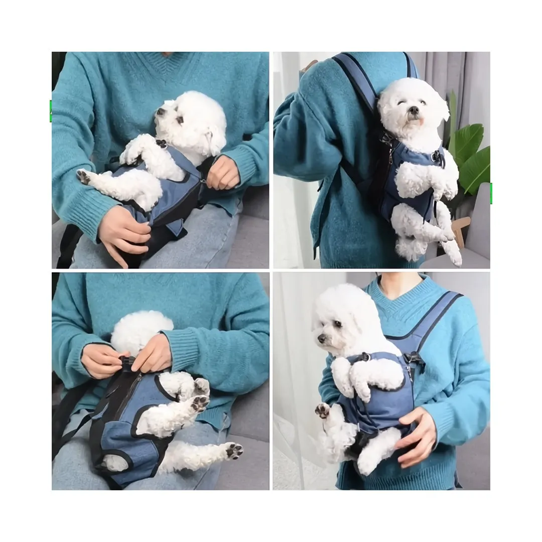 PetAffairs Denim Pet Carries And Backpack