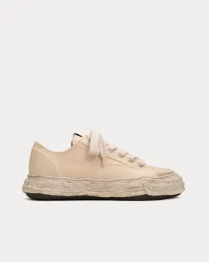 Peterson23 OG Sole Garment Dyed Canvas Beige Low Top Sneakers