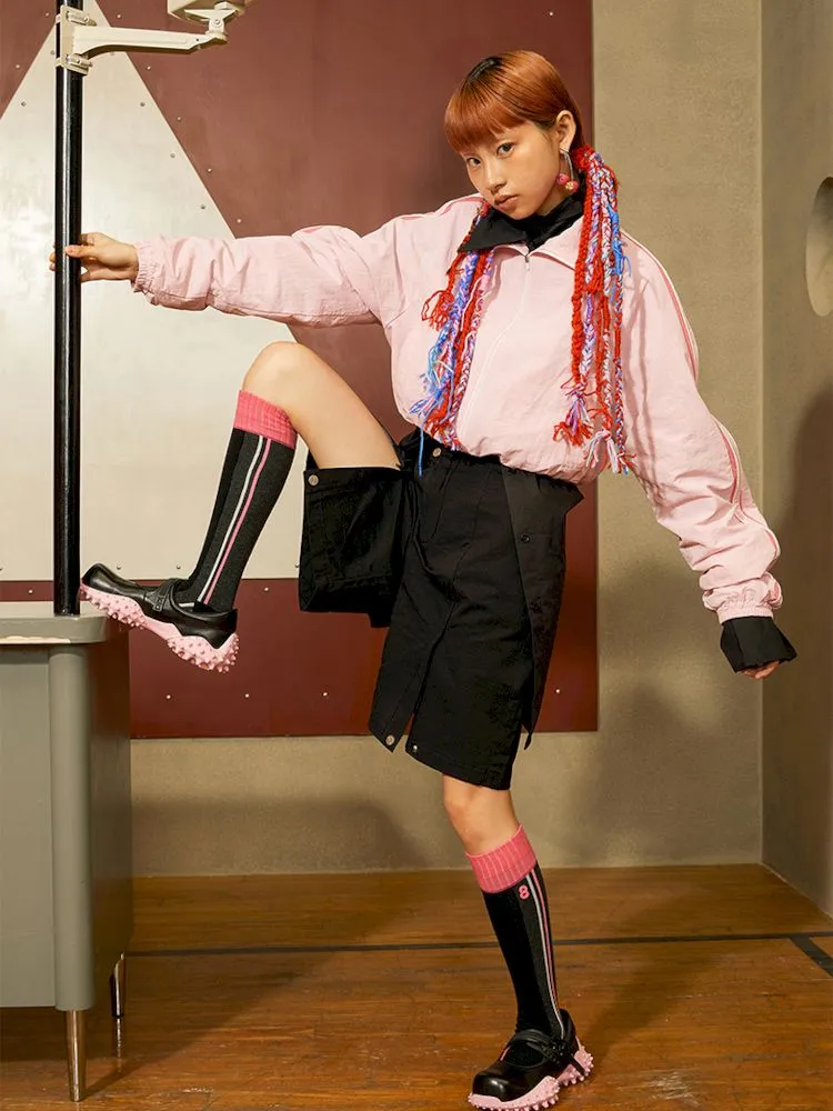 Pink Pufferfish Functional Mary Jane Shoes【s0000006667】