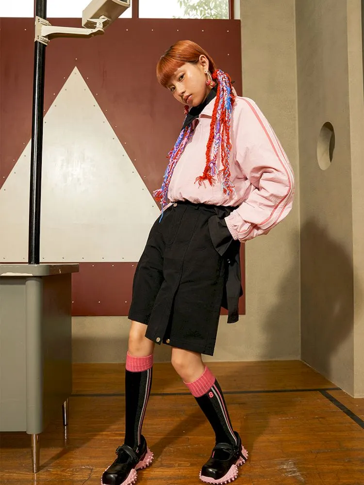 Pink Pufferfish Functional Mary Jane Shoes【s0000006667】
