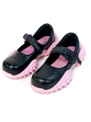 Pink Pufferfish Functional Mary Jane Shoes【s0000006667】