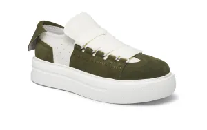 PROJET1826 | FELTON Broad Shoelace Suede Leather Sneaker Green