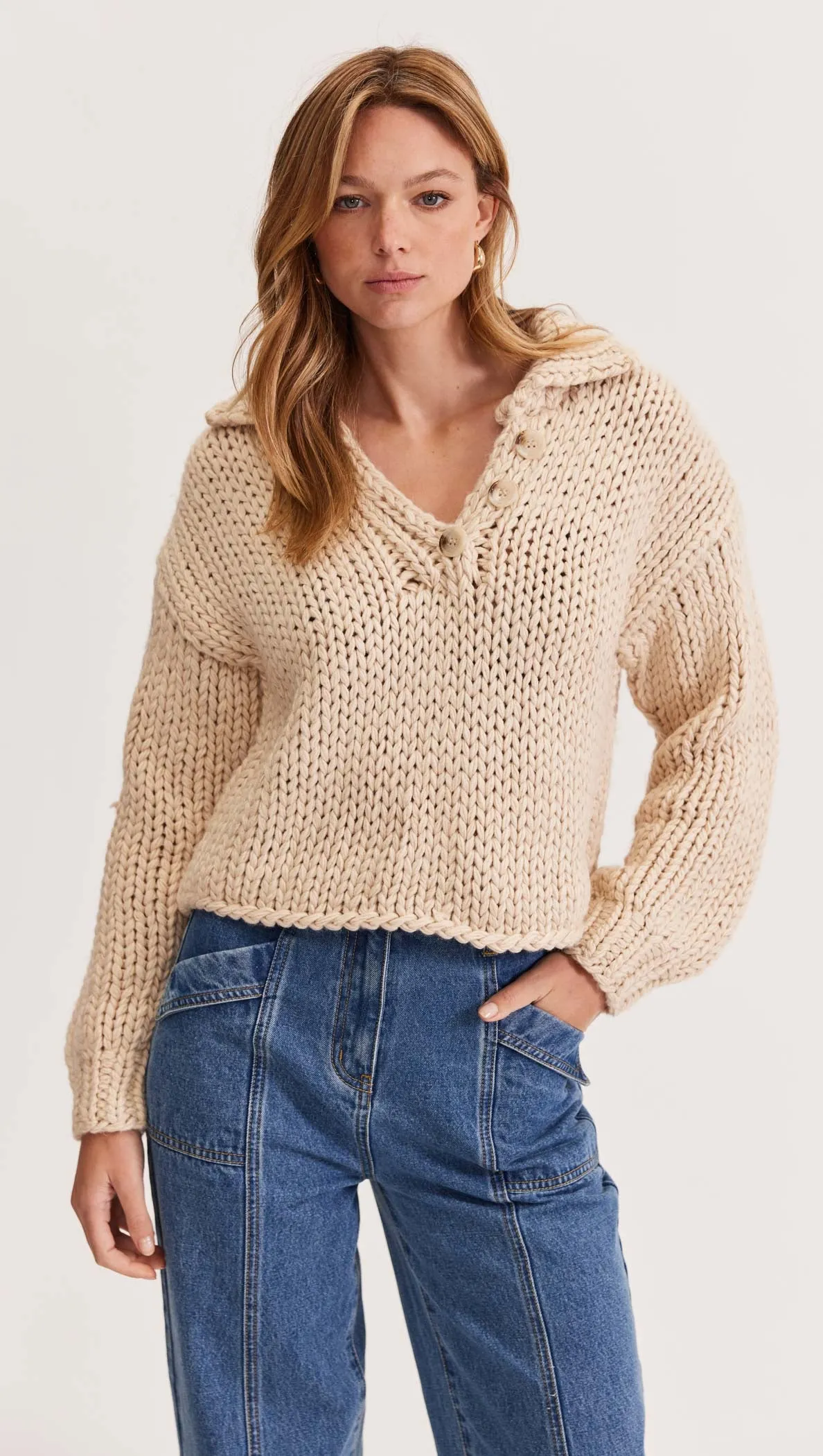 RAYA BUTTON JUMPER - Extra 15% off