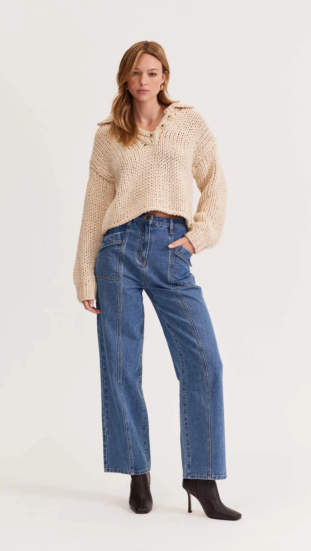 RAYA BUTTON JUMPER - Extra 15% off