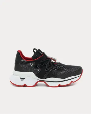 Red Runner neoprene Version Black Low Top Sneakers