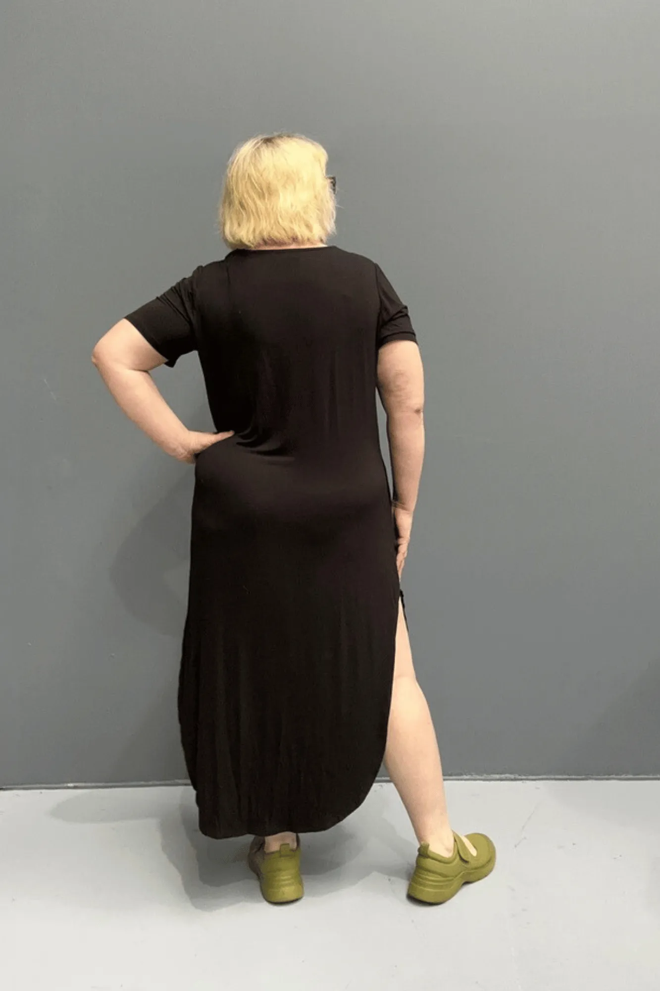 'SACHA' Bamboo Maxi Dress - BLACK