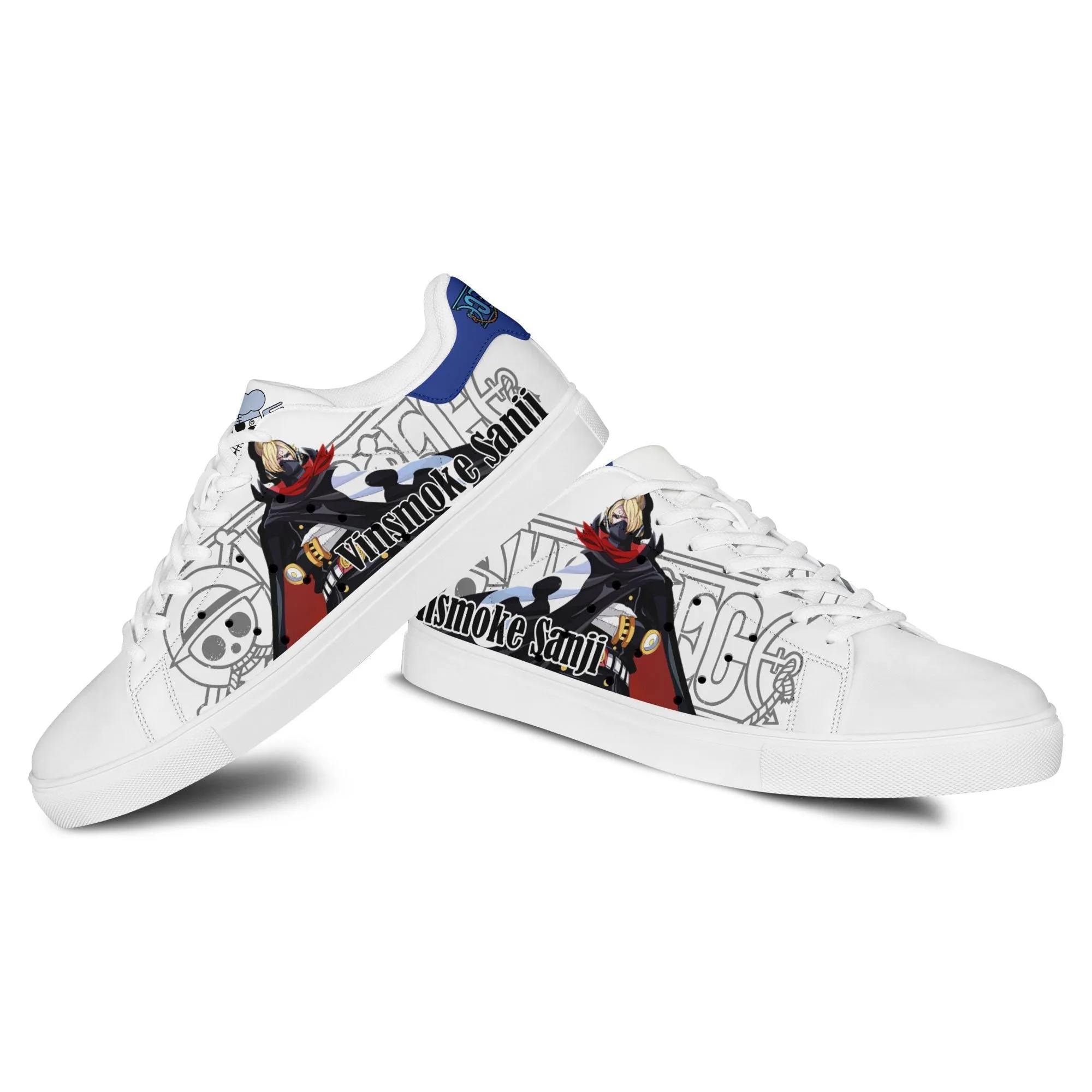 Sanji Raid Suit Skate Sneakers Custom Anime OP Shoes