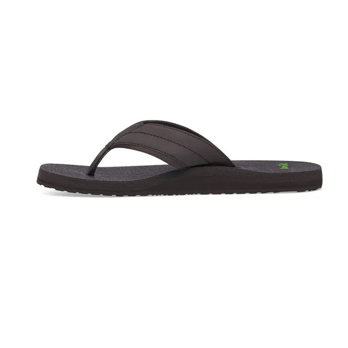 Sanuk Mens Beer Cozy 2 Sandals - Dark Brown