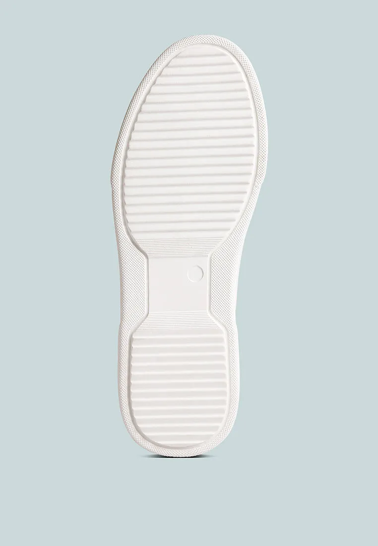 Schick Lace Up Leather Sneakers