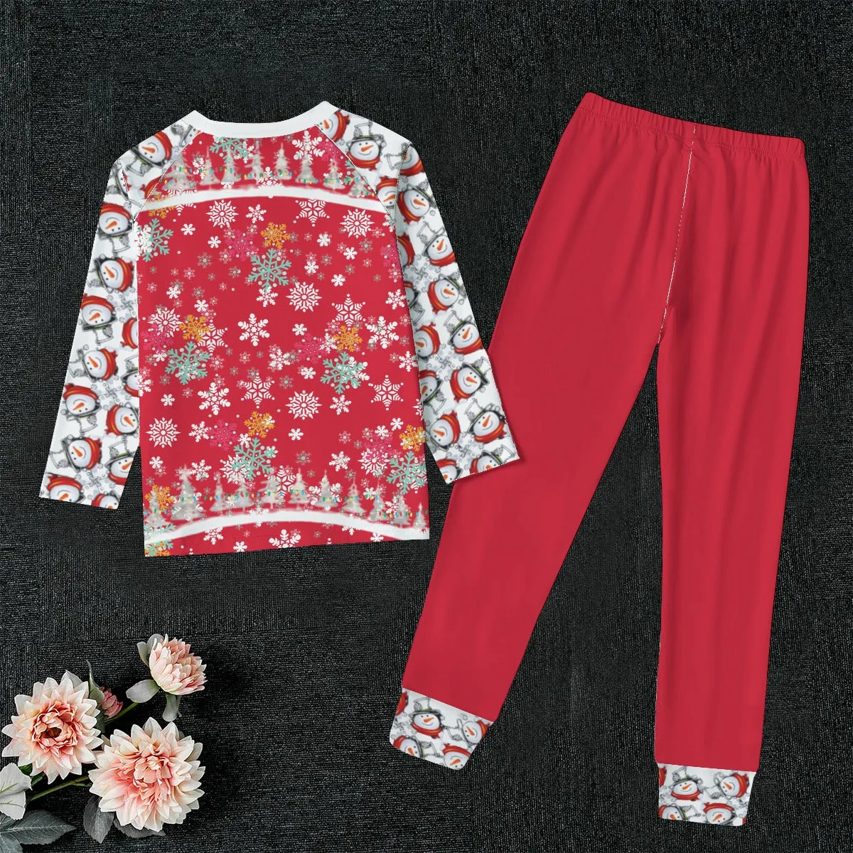 Snow Man's Delight Kid's Christmas Pajamas