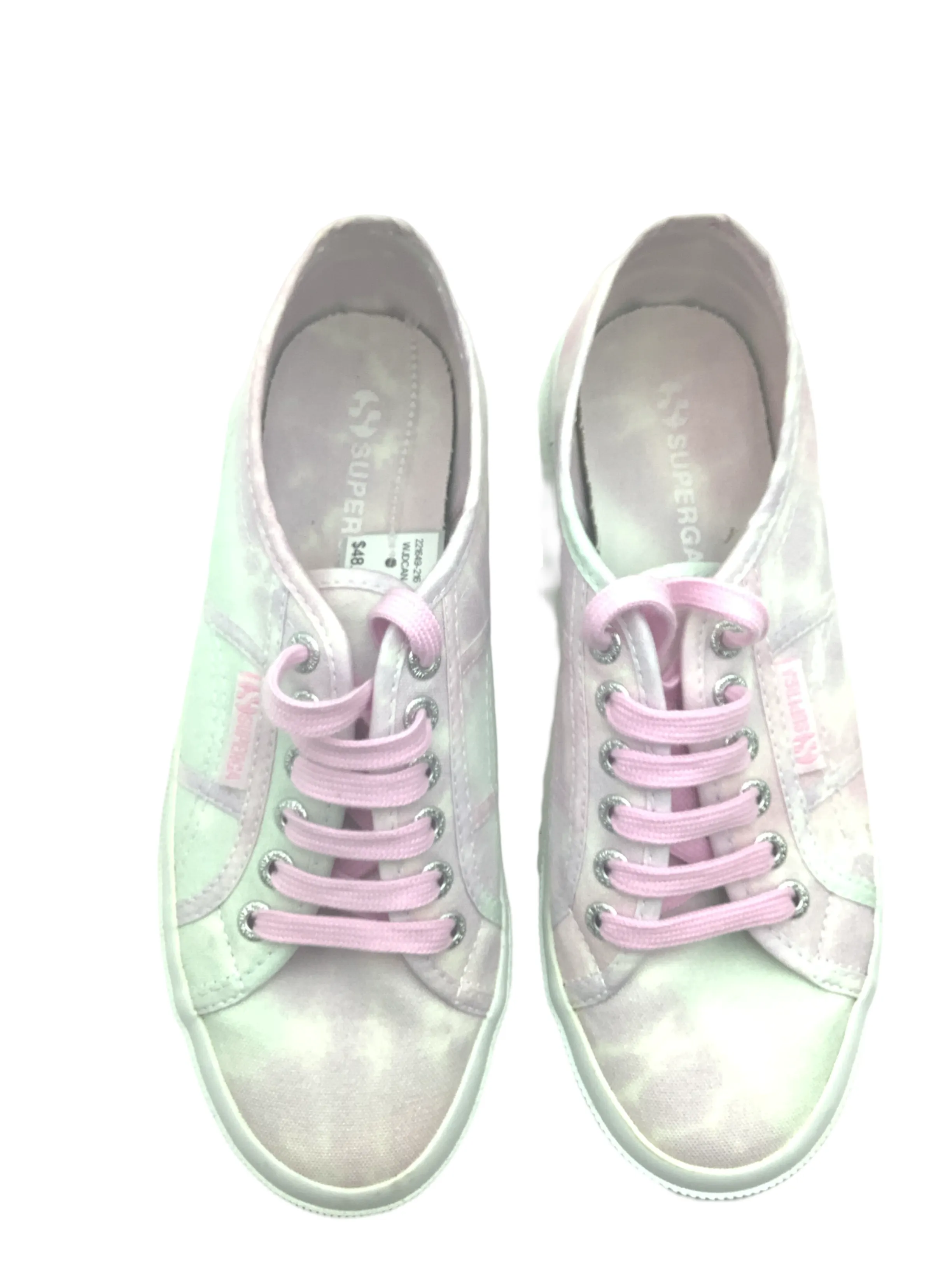 Superga Tennis Shoe Pink Tie Dye Canvas Size: US 8.5, EU 39