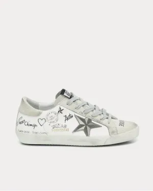 Superstar leather Star White  Low Top Sneakers
