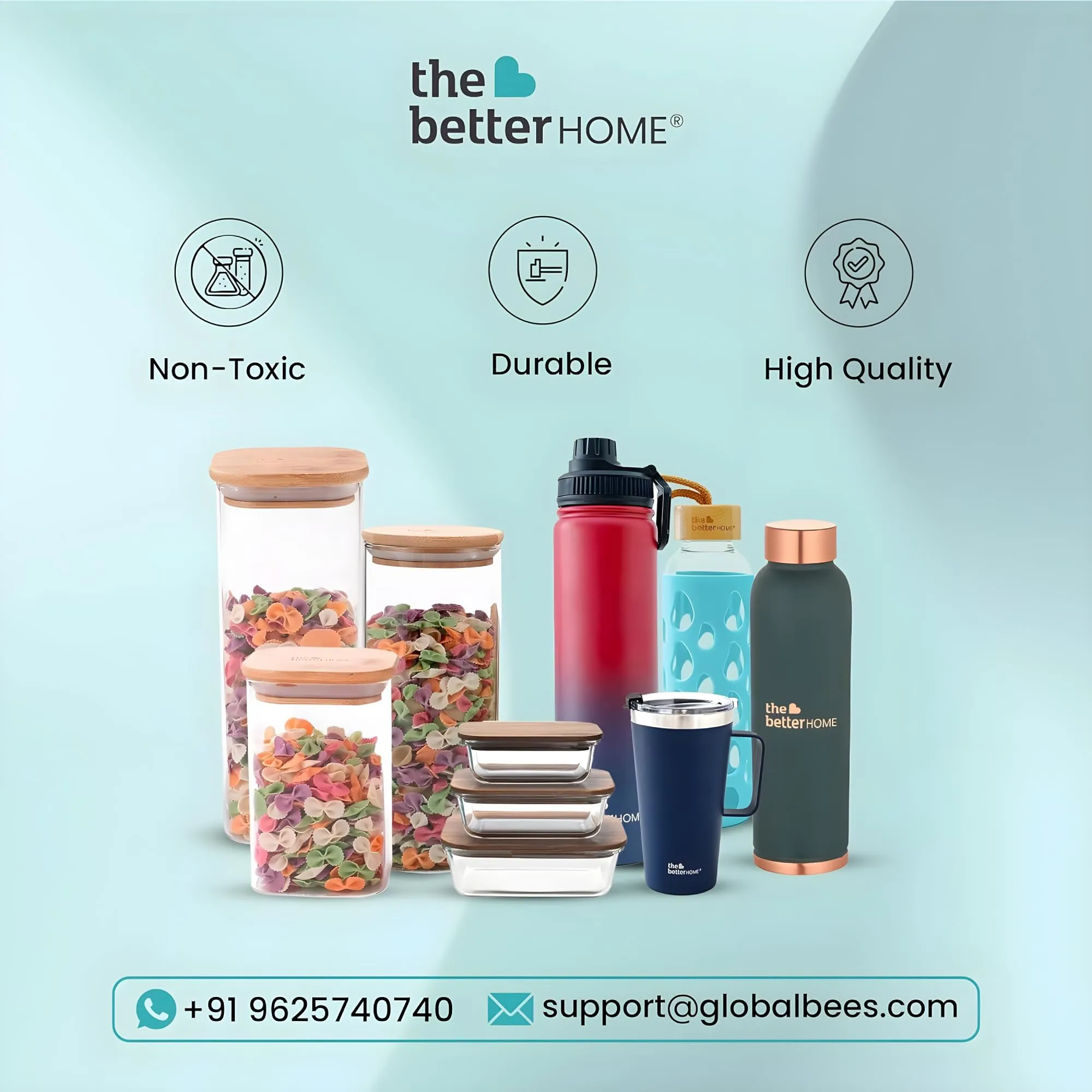The Better Home 750ml | Insulated Thermosteel Bottle | Hot and Cold Water Bottle for Office, Gym, School | Leakproof | Vacuum Insulated Water Bottles | Easy Carry Flask for Kids/Adults | Blue