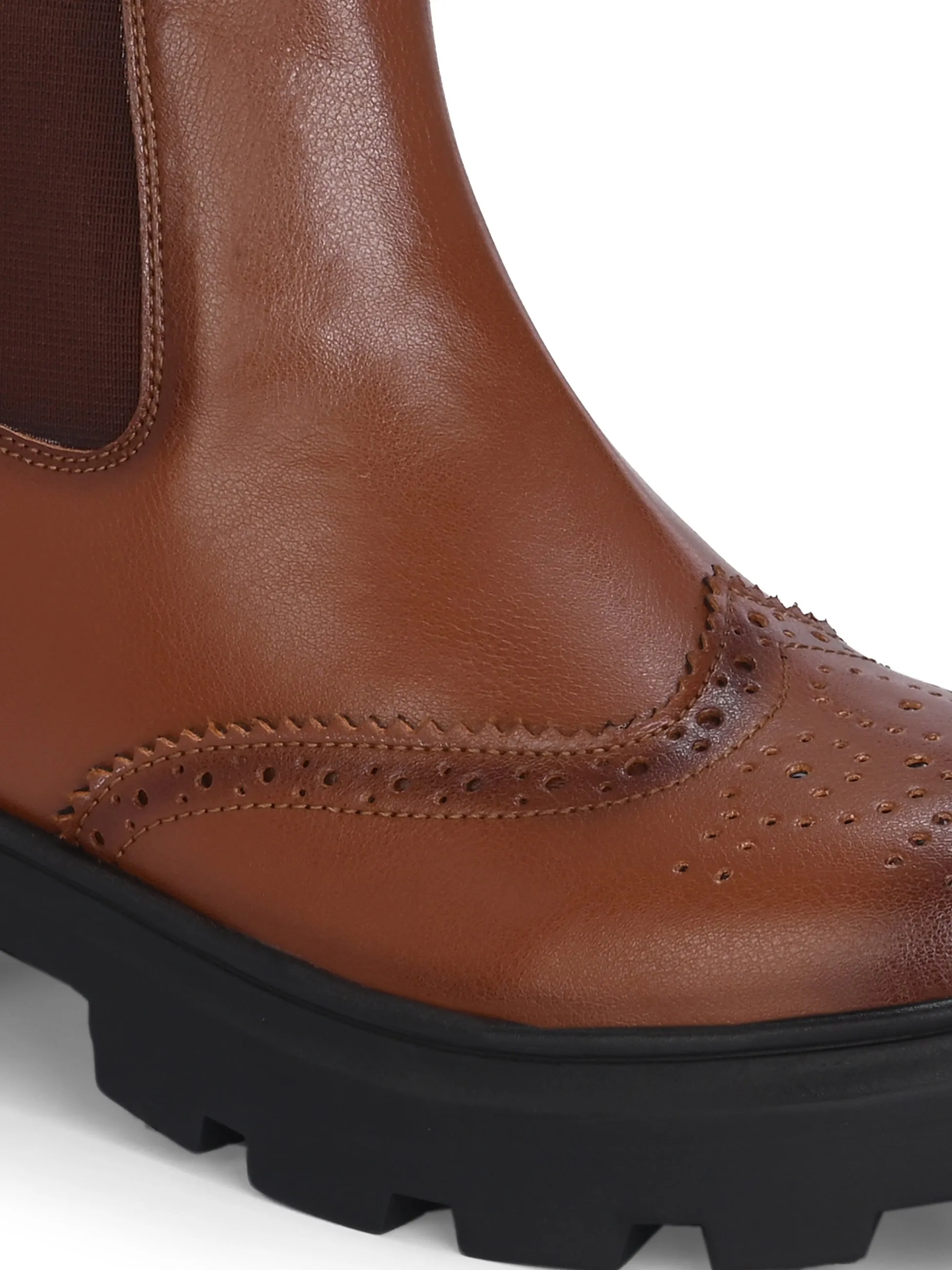 Theresa Women's Chelsea Brogue Boots