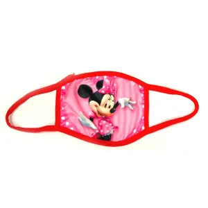 Two Layer Washable Anti-Pollution & Dust Protect Face Mask for Girls With Cartoon Printed - (Pack Of 2 Mask) Assorted Print