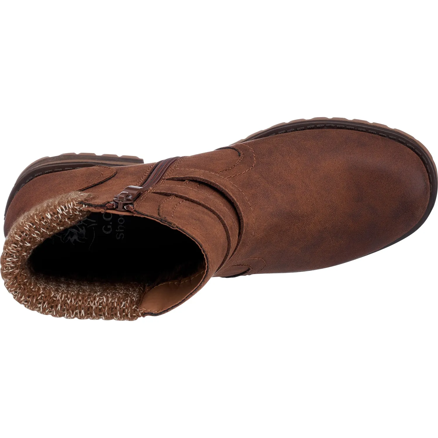 Valli Brown Ankle Bootie
