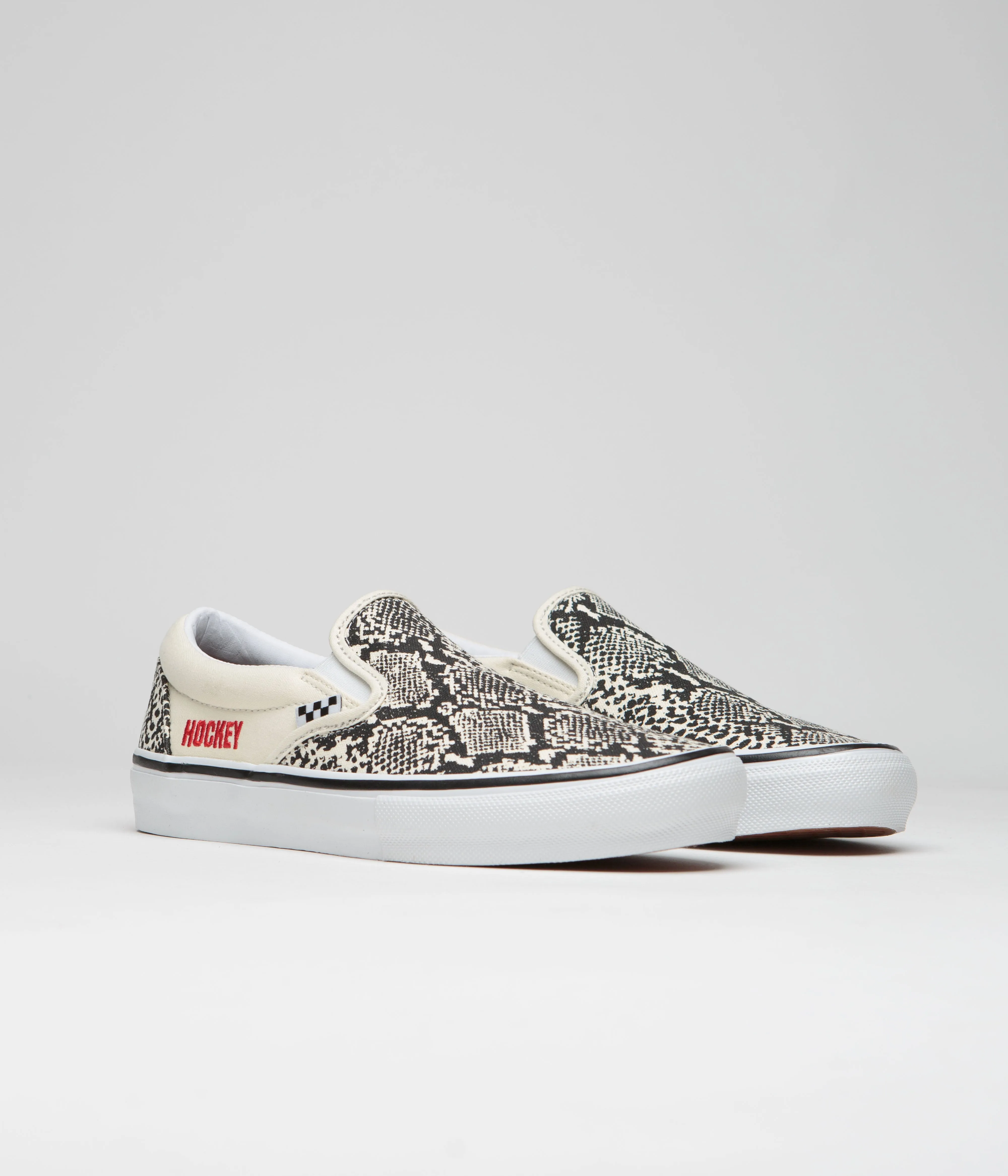 Vans Skate Slip-On Shoes - (Hockey Skateboards) Snake Skin