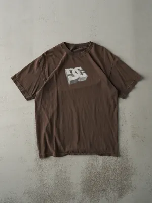 Vintage 90s Brown DC Shoes Logo Tee (M)