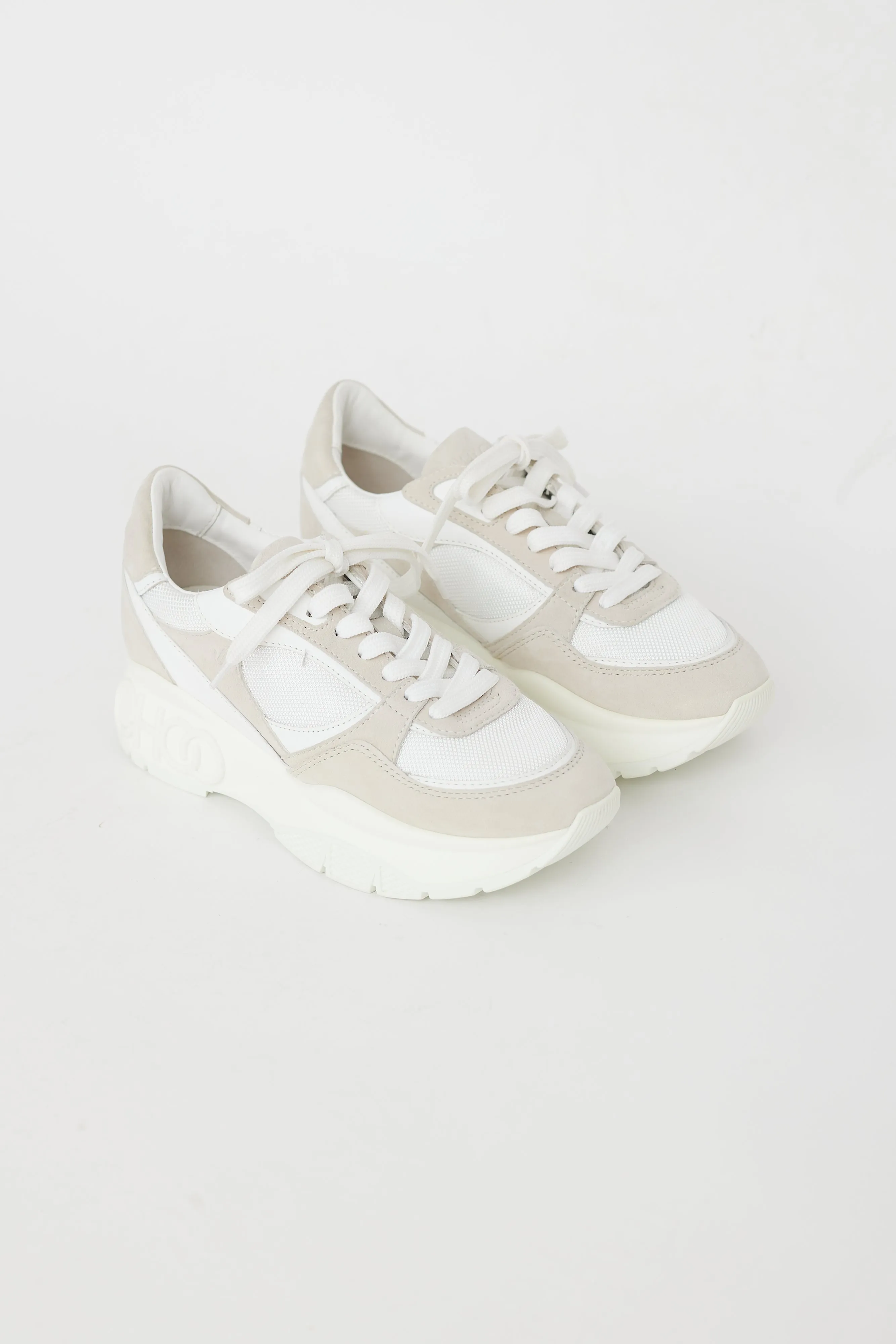 White & Grey Raine Chunky Sneaker