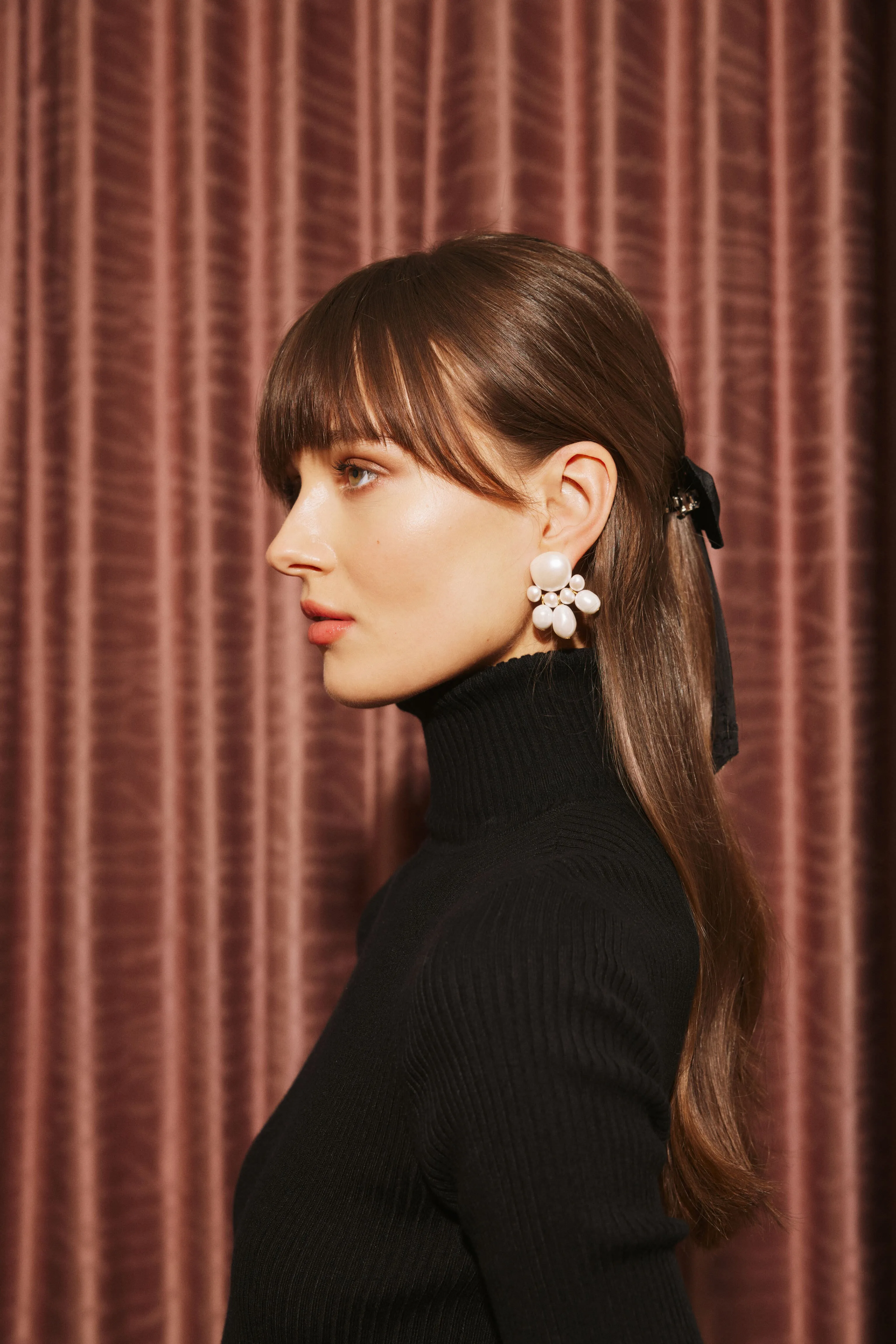 White Maggie Earrings