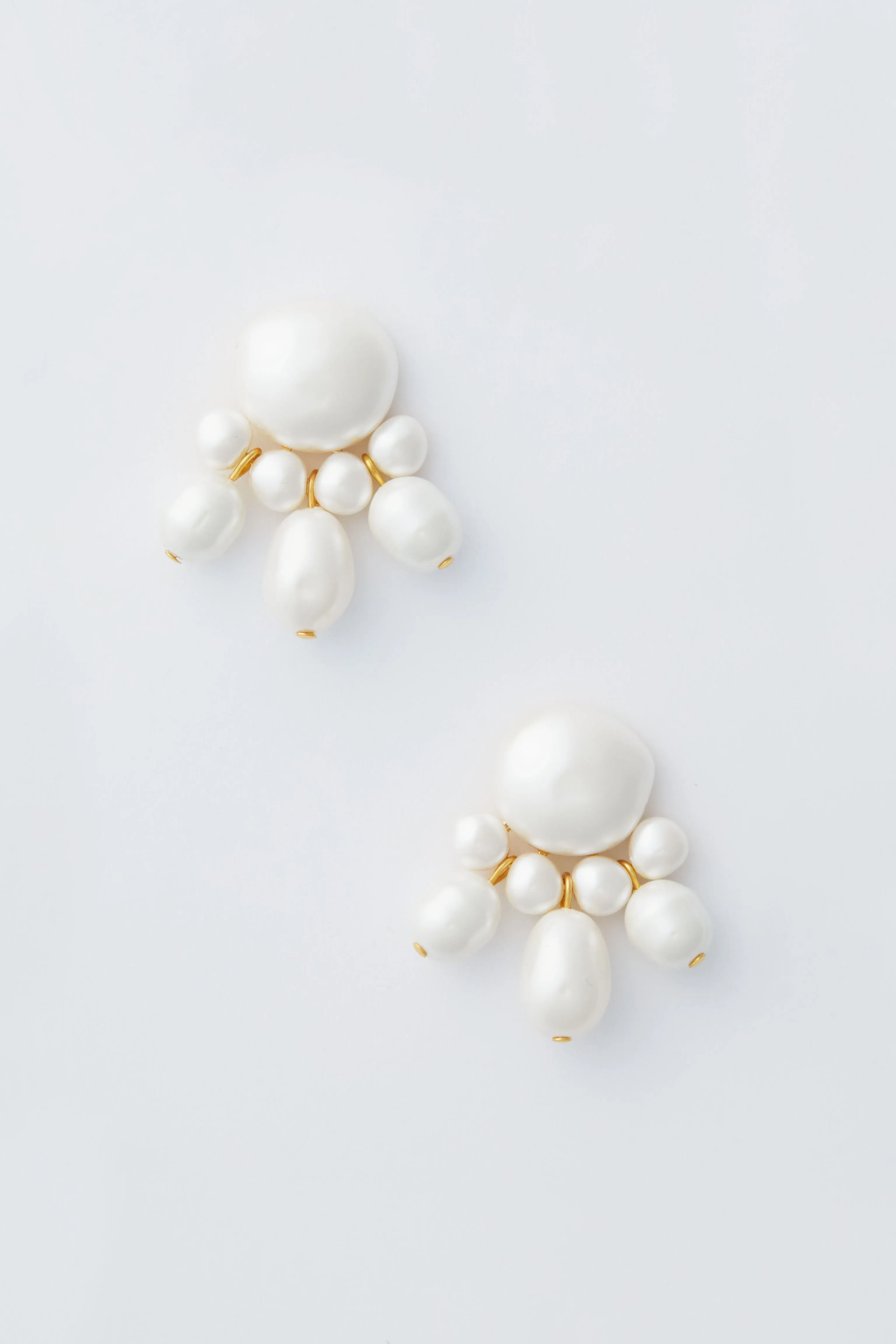 White Maggie Earrings