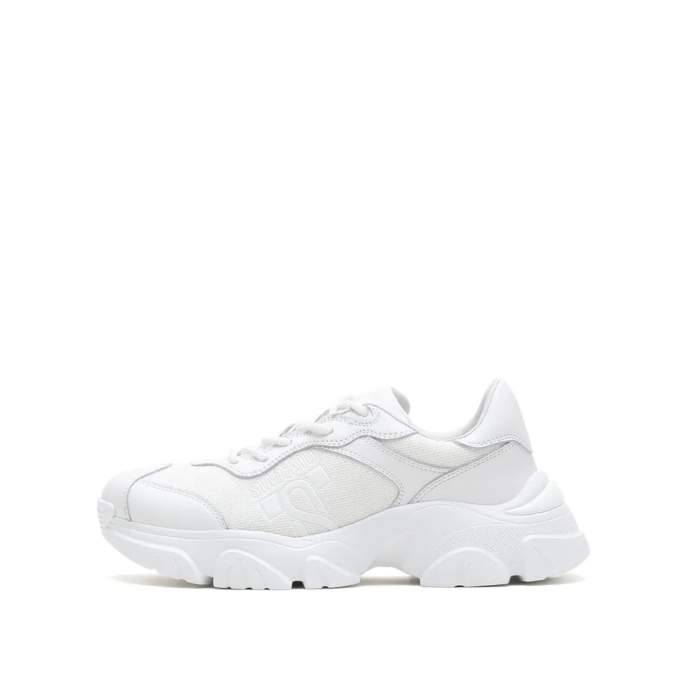 White Wide Fit St Chunky Sneakers