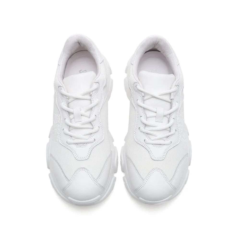 White Wide Fit St Chunky Sneakers