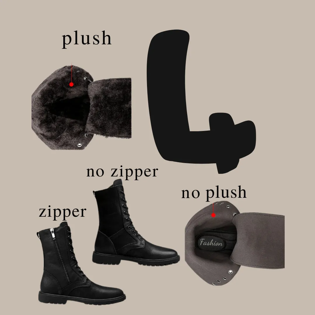 Winter High Leather Combat Tactical Shoes