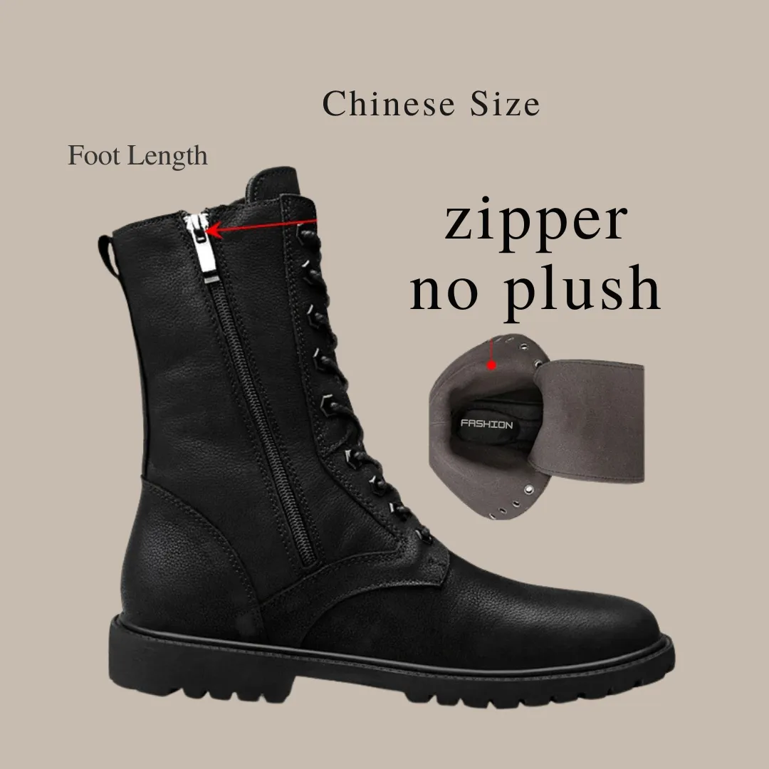 Winter High Leather Combat Tactical Shoes