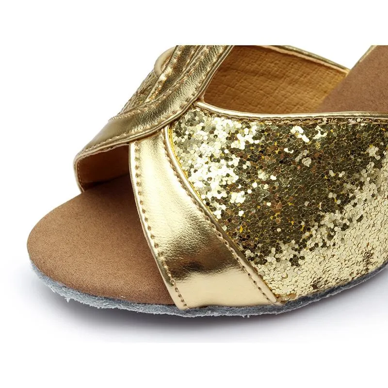 Women's Microfiber Leather 7cm/5cm Heels Latin With Buckle Ballroom Dance Shoes/Latin Dance Shoes