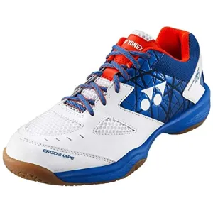 YONEX White/Blue SHB 48EX Non Marking Power Cushion Badminton Shoes, 8 UK - 2019 Limited Edition