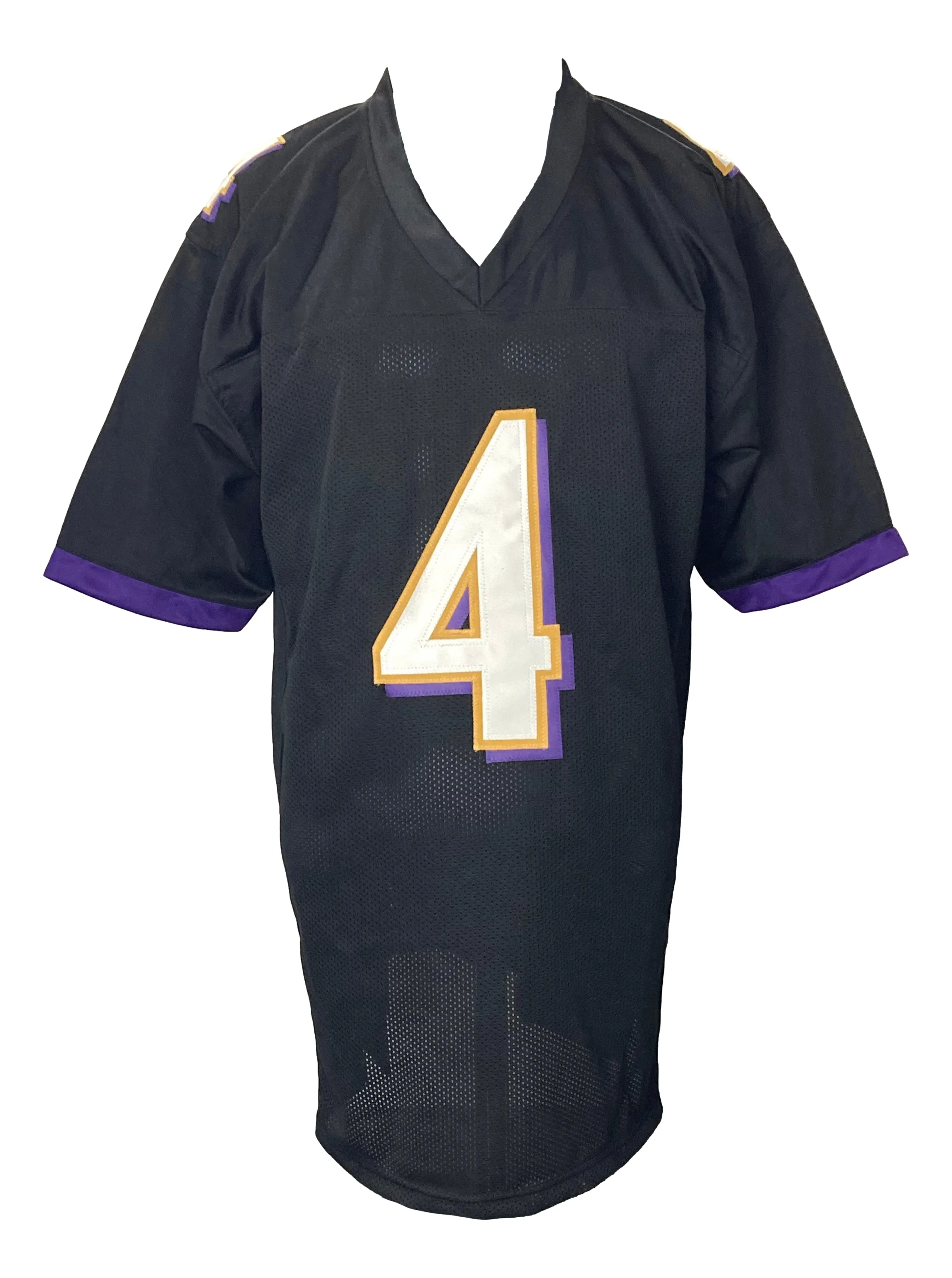 Zay Flowers Baltimore Signed Black Football Jersey BAS